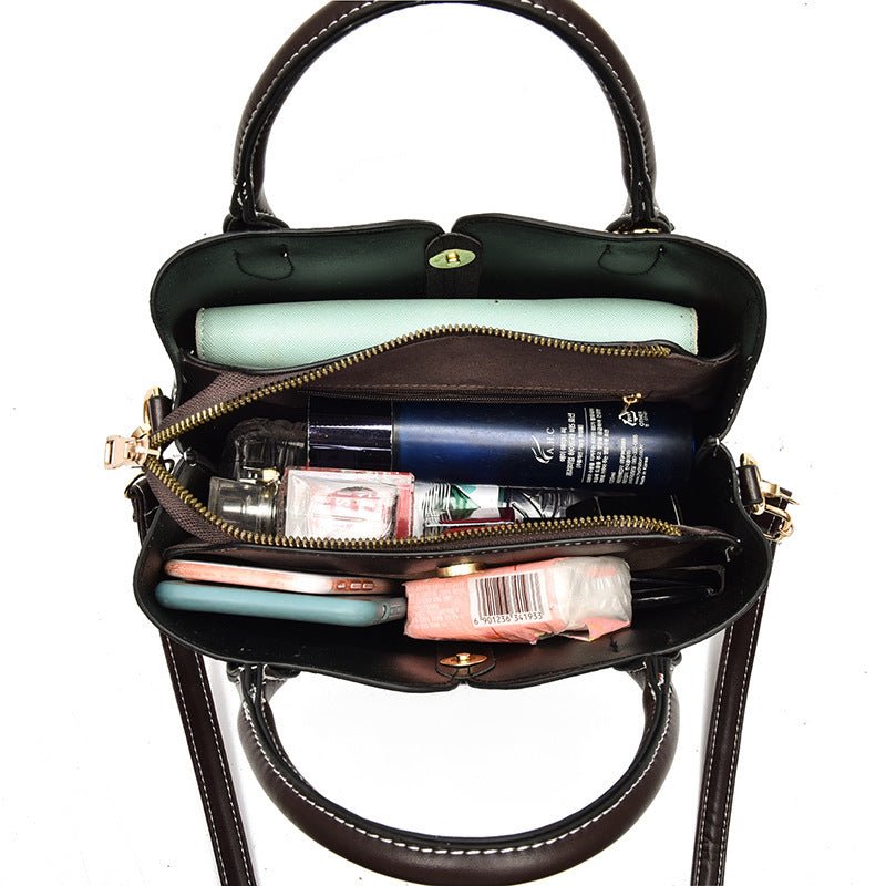 Autumn And Winter Fashion Handbag Women Simple Commuter Messenger Bag - Topezmart