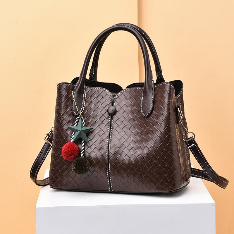 Autumn And Winter Fashion Handbag Women Simple Commuter Messenger Bag - Topezmart