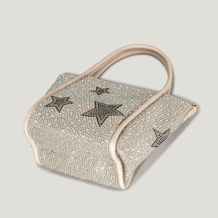 Autumn And Winter XINGX Rhinestone Shopping Handbag For Women - Topezmart
