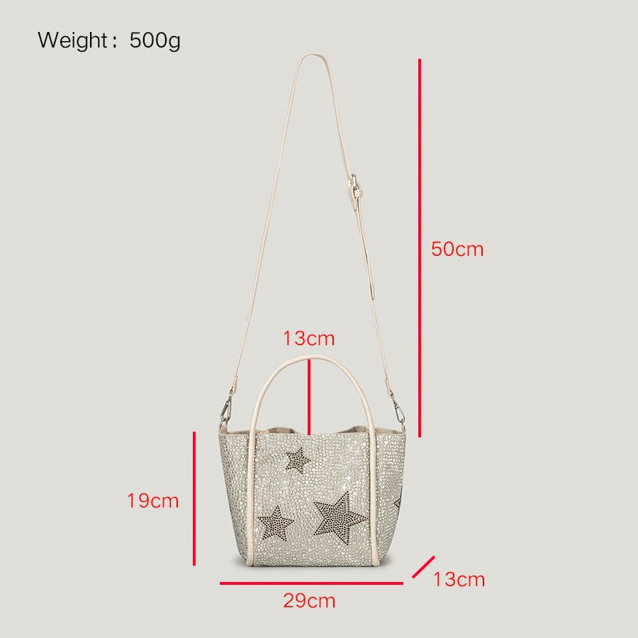 Autumn And Winter XINGX Rhinestone Shopping Handbag For Women - Topezmart