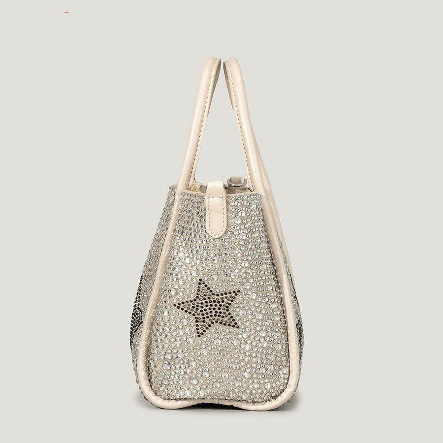 Autumn And Winter XINGX Rhinestone Shopping Handbag For Women - Topezmart