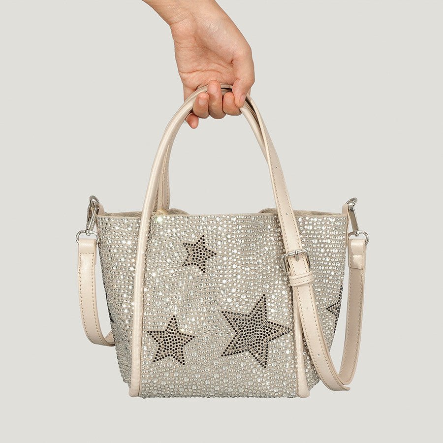 Autumn And Winter XINGX Rhinestone Shopping Handbag For Women - Topezmart