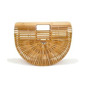 Bamboo Woven Bag Rattan Creative Beach Handbag Women - Topezmart