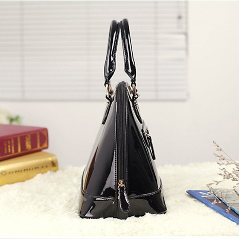 High - grade Patent Leather Shiny Shell Bag All - match One - shoulder Messenger Women's Wedding Handbag Women - Topezmart