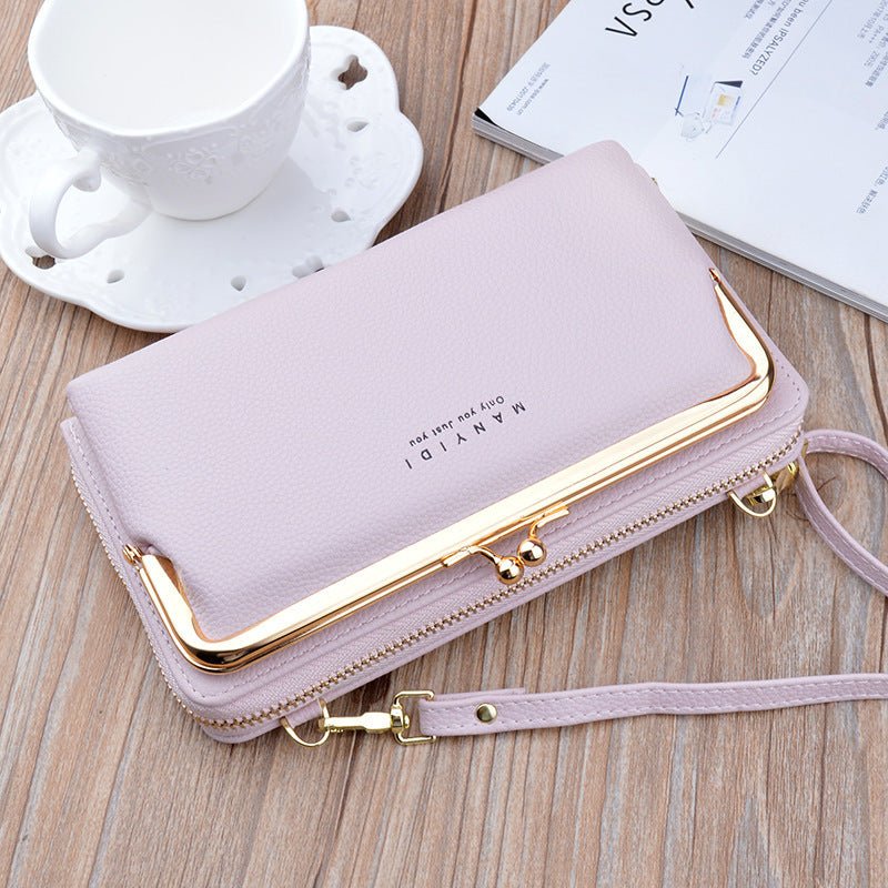 Lock Crossbody Bags Women Shoulder Bag Clutch Ladies Mobile Phone Bag Purse Handbag - Topezmart