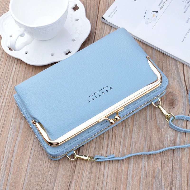 Lock Crossbody Bags Women Shoulder Bag Clutch Ladies Mobile Phone Bag Purse Handbag - Topezmart