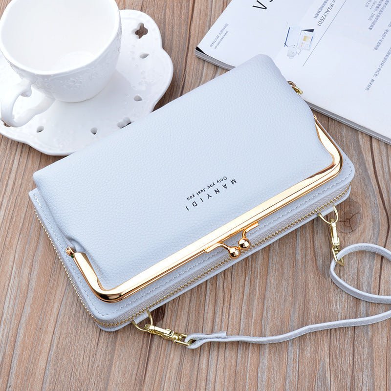 Lock Crossbody Bags Women Shoulder Bag Clutch Ladies Mobile Phone Bag Purse Handbag - Topezmart
