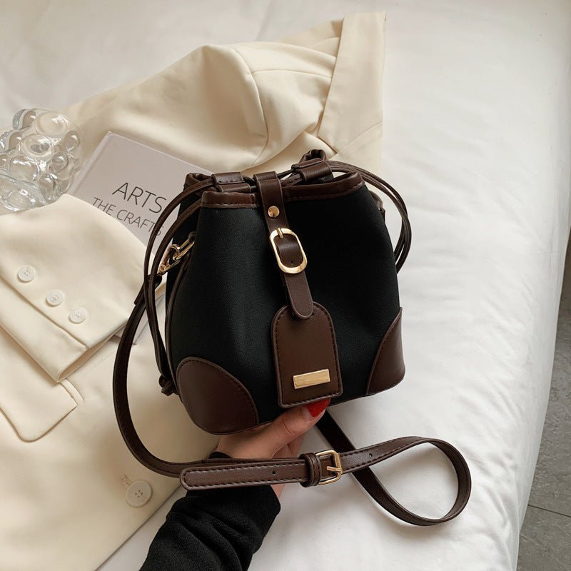 New Trendy Bucket PU Leather Handbag For Women Luxury Messenger Shoulder Bag Hot Sale - Topezmart