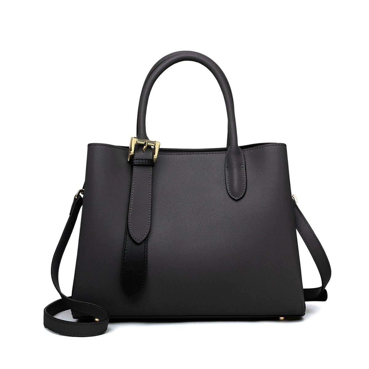 Niche Contrast Color One Shoulder Western Style Portable Female Genuine Leather Bag - Topezmart