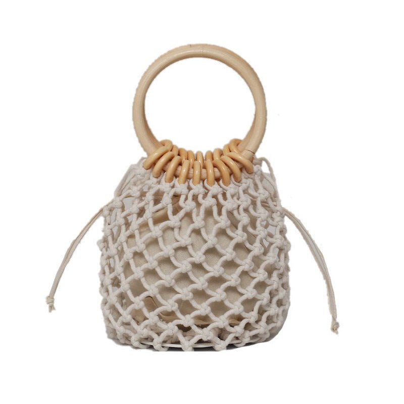 Personalized Popular Bag Women Fashion Woven Handbag Trend Simple Casual Bucket Bag - Topezmart