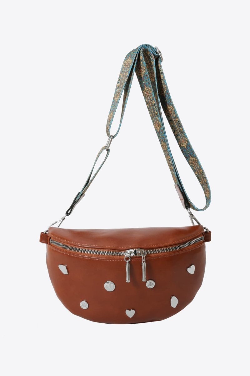 PU Leather Sling Bag - Topezmart