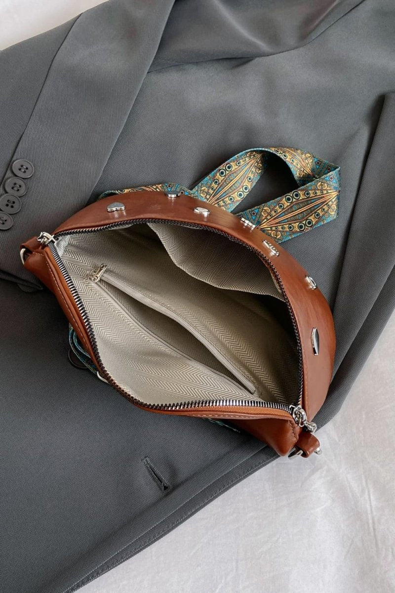 PU Leather Sling Bag - Topezmart