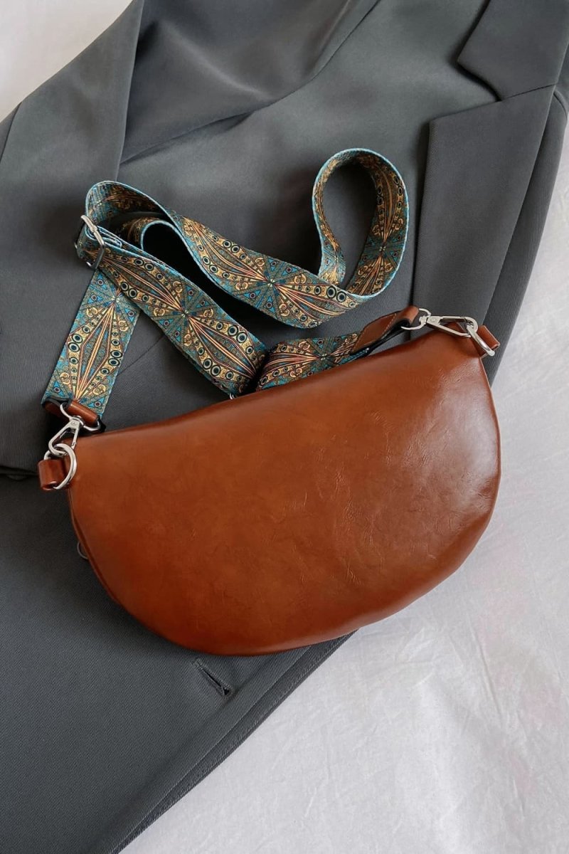 PU Leather Sling Bag - Topezmart