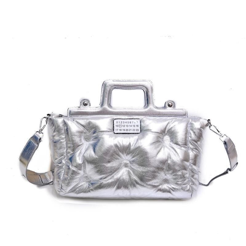 Space Cotton Bag Down Handbag Large Capacity Portable Cross - body Bag For Women - Topezmart