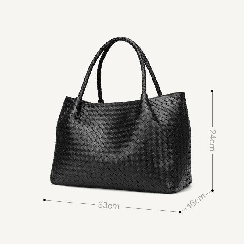 TopezMart™ Exclusive Handmade Sheepskin Woven Handbag For Women - Topezmart