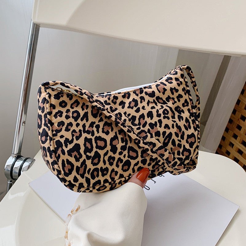 TopezMart™ Exclusive Women Handbag Butterfly Cow Leopard Printed Pattern Underarm Bags Small Shoulder Bag - Topezmart