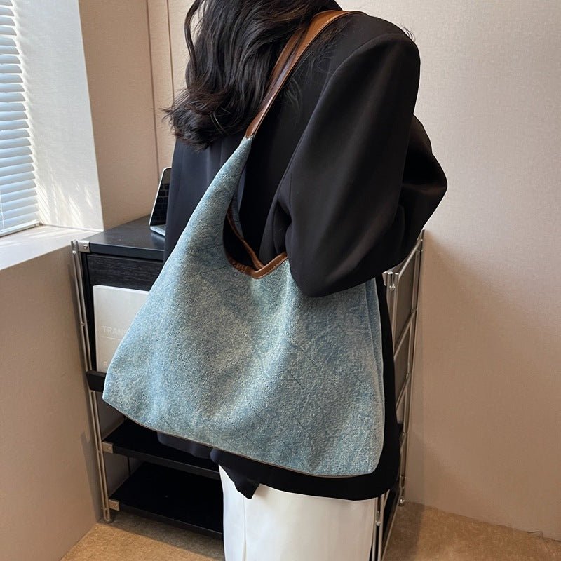 TopezMart™ Limited Edition Denim Canvas Bucket Bag Fashion Large Capacity Shoulder Bags For Women Tote Handbag Female Shopping Bags - Topezmart
