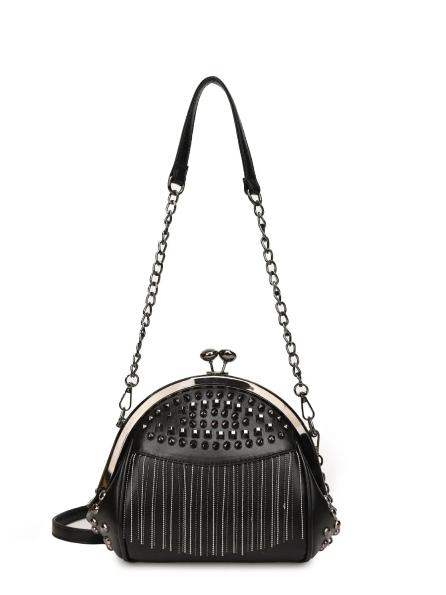 TopezMart™ Limited Edition Studded Fringe Crossbody Bag - Topezmart