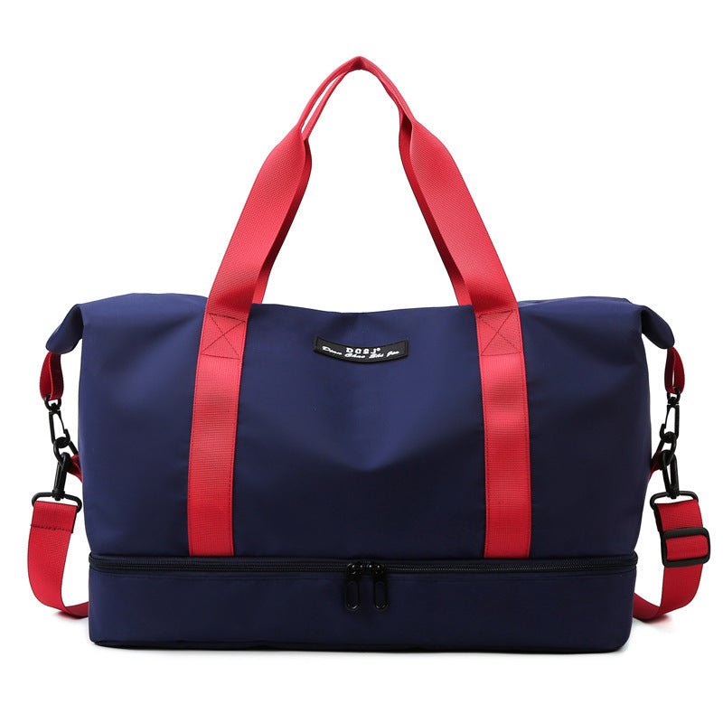 TopezMart™ Premium Large Capacity Travel Duffle Bag With Shoes Compartment Portable Sports Gym Fitness Waterfproof Shoulder Bag Weekender Overnight Handbag Women - Topezmart