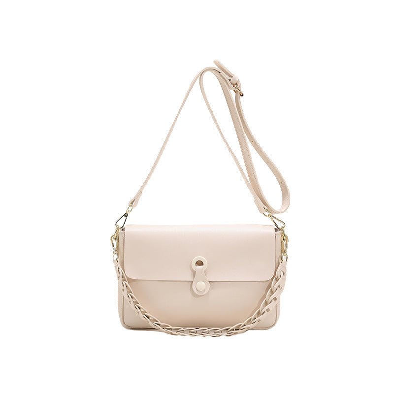 Women Shoulder Bags Woven Chain Bag Pu Leather Handbag - Topezmart