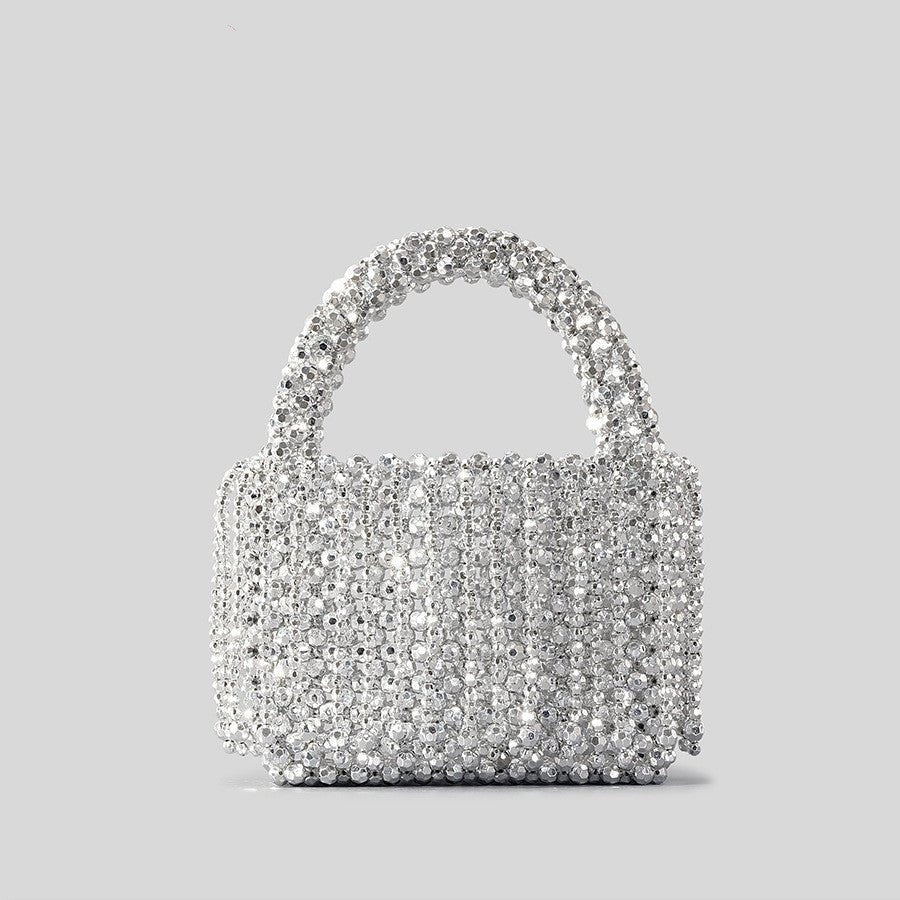 Acrylic Tassel Handbag For Women Diy Handmade - Topezmart