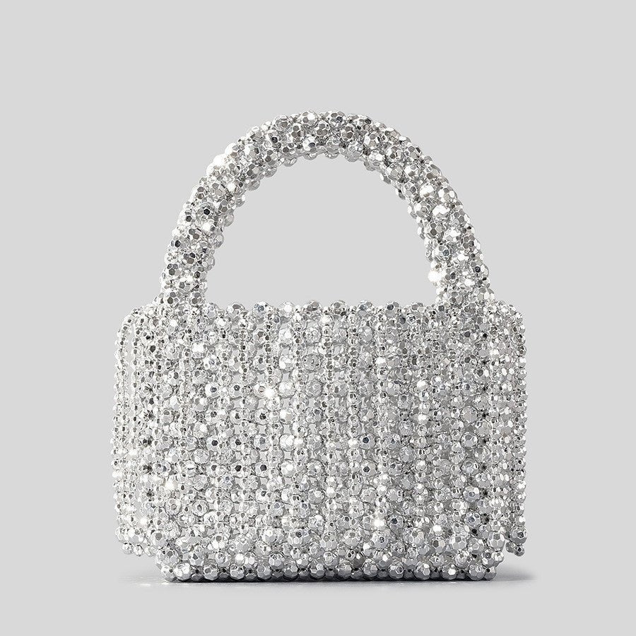 Acrylic Tassel Handbag For Women Diy Handmade - Topezmart