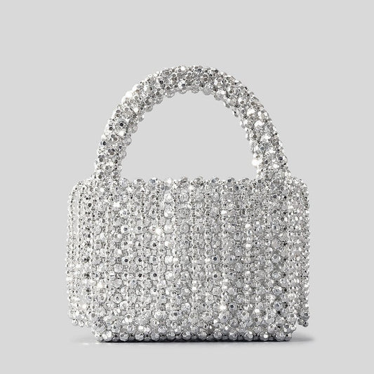 Acrylic Tassel Handbag For Women Diy Handmade - Topezmart