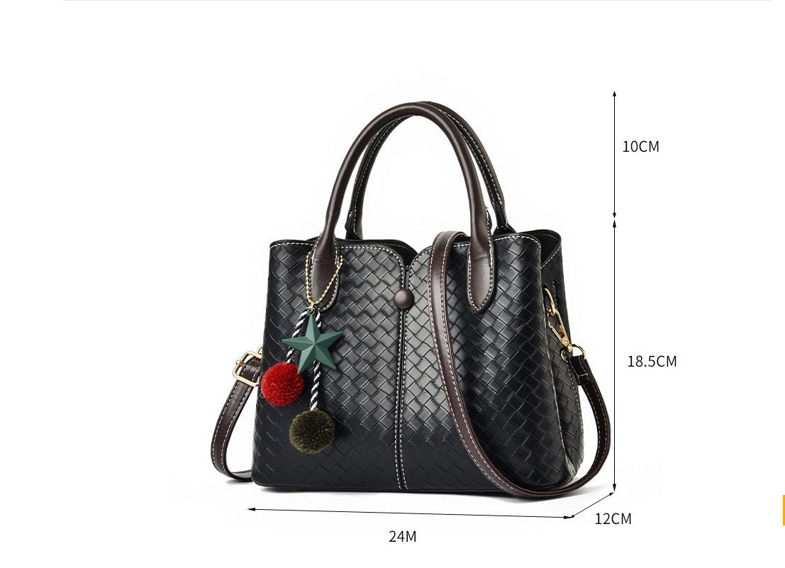 Autumn And Winter Fashion Handbag Women Simple Commuter Messenger Bag - Topezmart