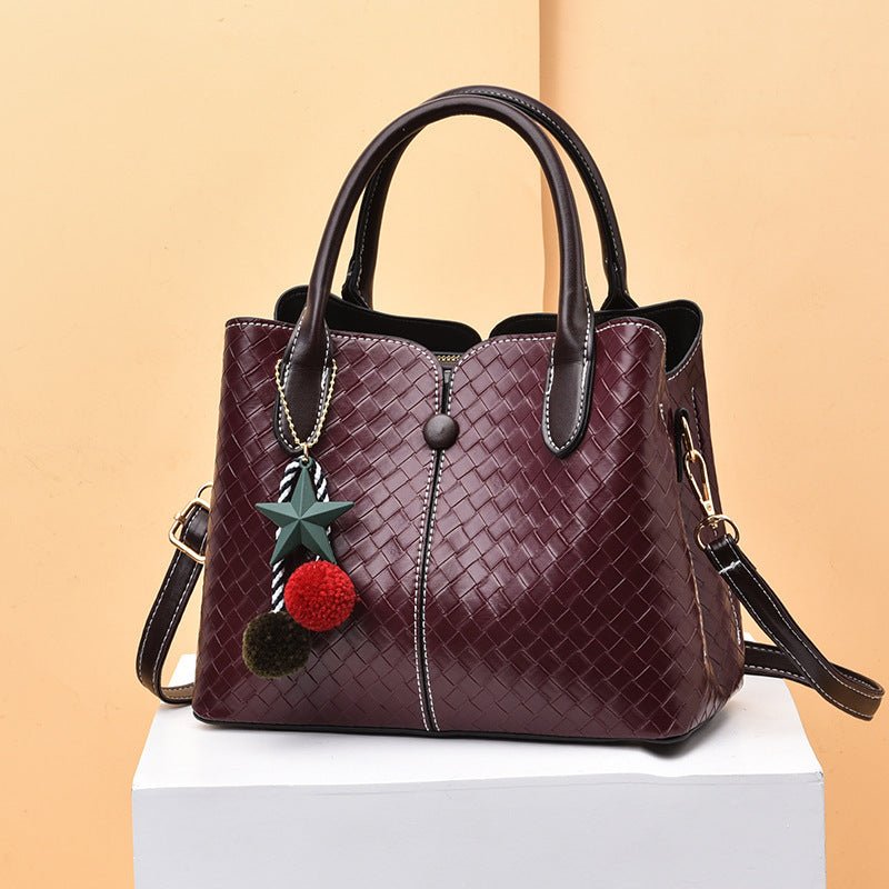 Autumn And Winter Fashion Handbag Women Simple Commuter Messenger Bag - Topezmart