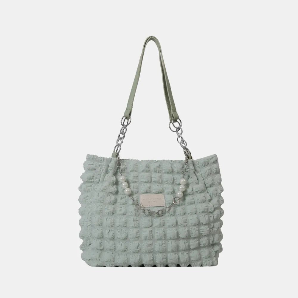 Bubble Textured Tote Bag - Topezmart
