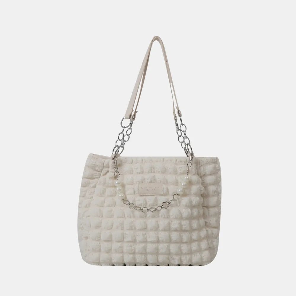 Bubble Textured Tote Bag - Topezmart