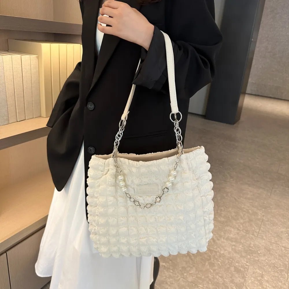 Bubble Textured Tote Bag - Topezmart