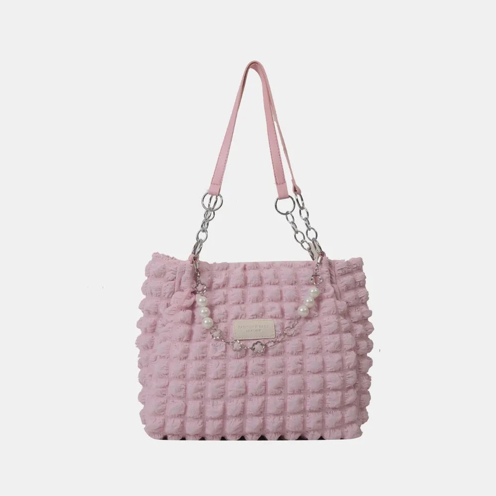 Bubble Textured Tote Bag - Topezmart