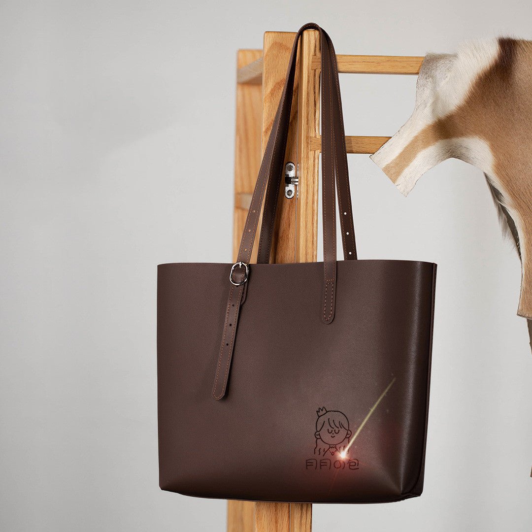 Cowhide All Match Handbag Women Handmade Diy Material Bag - Topezmart
