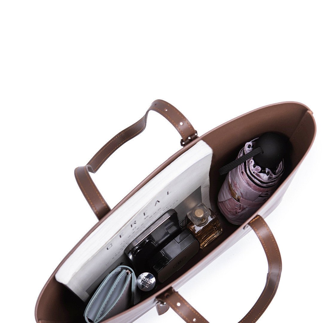 Cowhide All Match Handbag Women Handmade Diy Material Bag - Topezmart