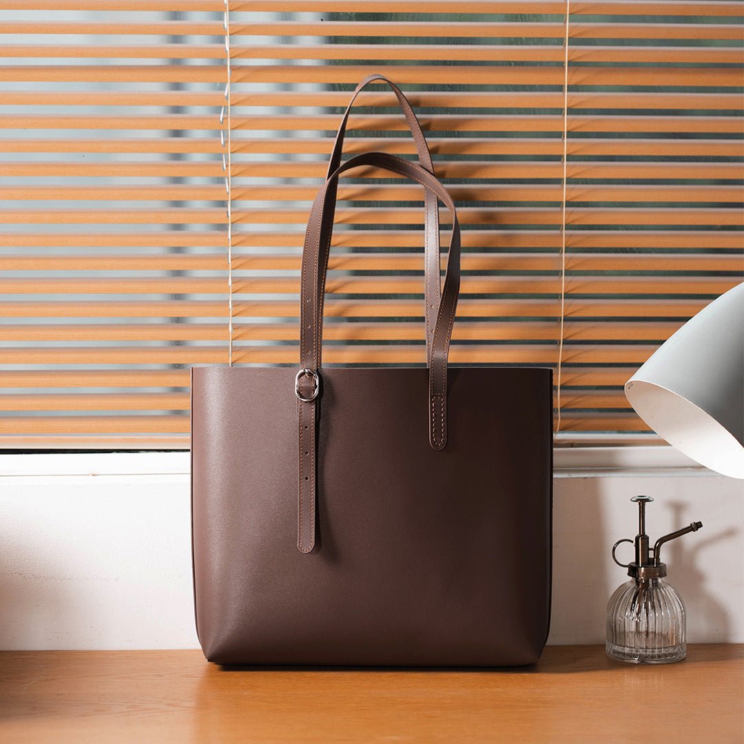 Cowhide All Match Handbag Women Handmade Diy Material Bag - Topezmart