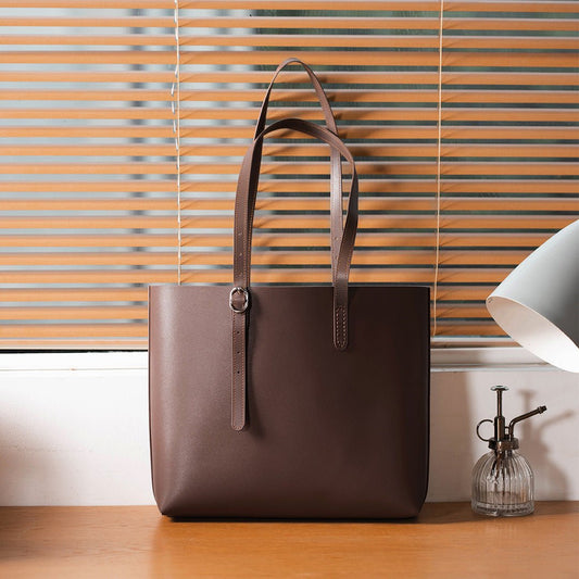 Cowhide All Match Handbag Women Handmade Diy Material Bag - Topezmart