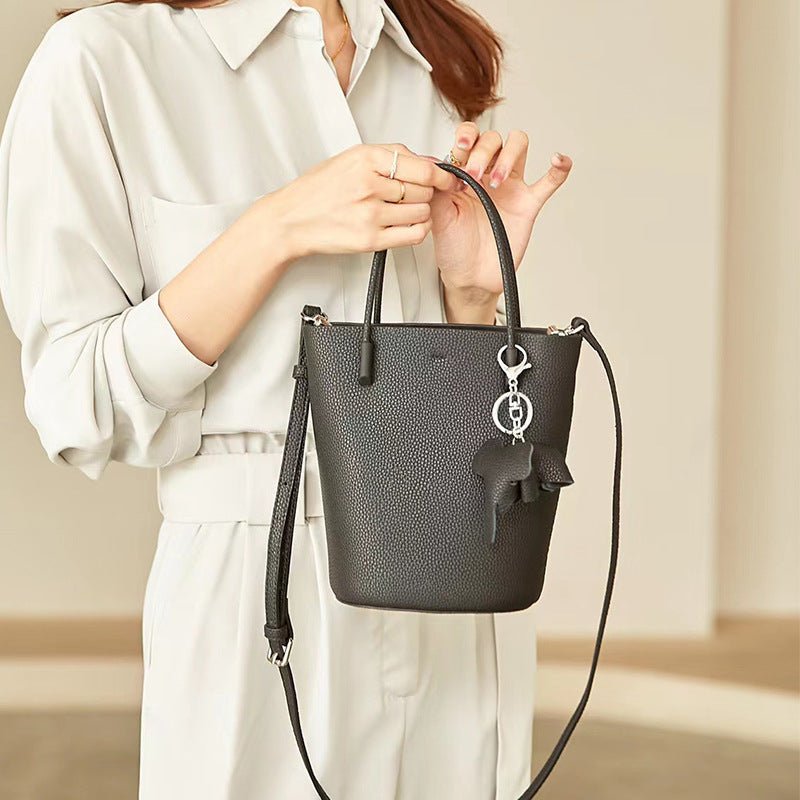 Cowhide Niche Design High - end Small Handbag Women - Topezmart