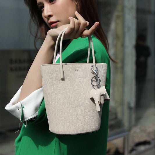 Cowhide Niche Design High - end Small Handbag Women - Topezmart