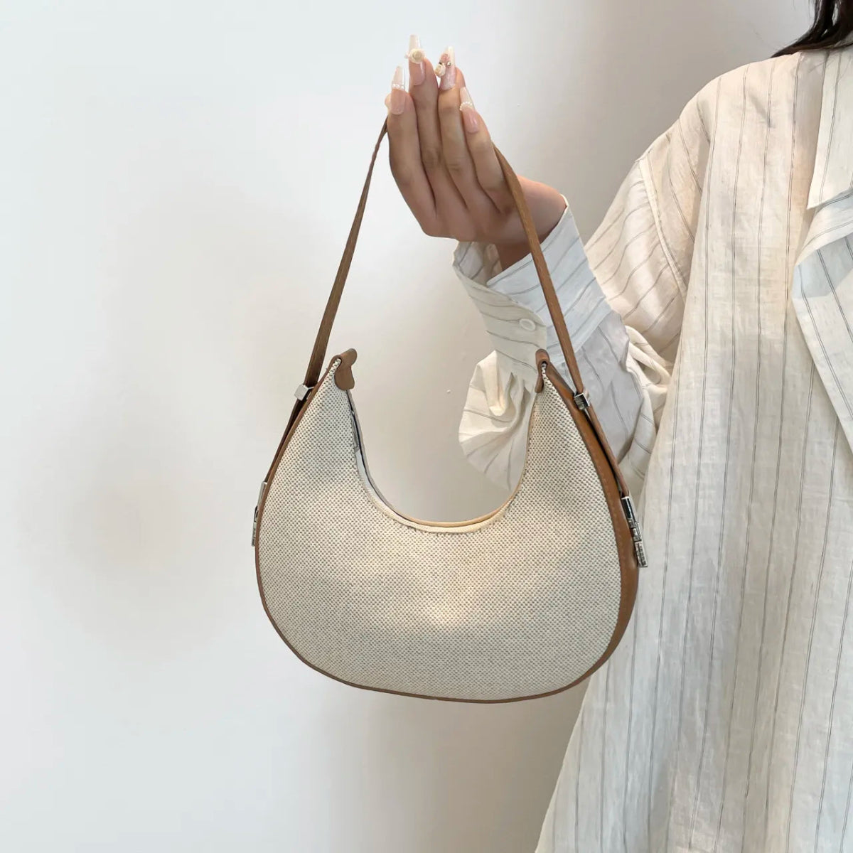 Crescent Moon Shoulder Bag - Topezmart
