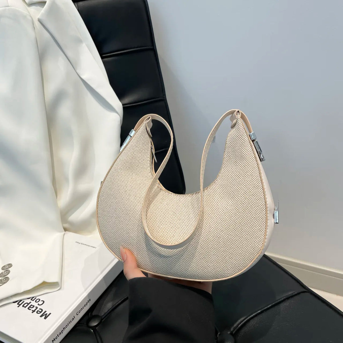 Crescent Moon Shoulder Bag - Topezmart