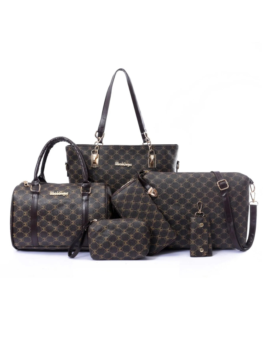 Diamond Pattern 6 - Piece Bag Set - Topezmart