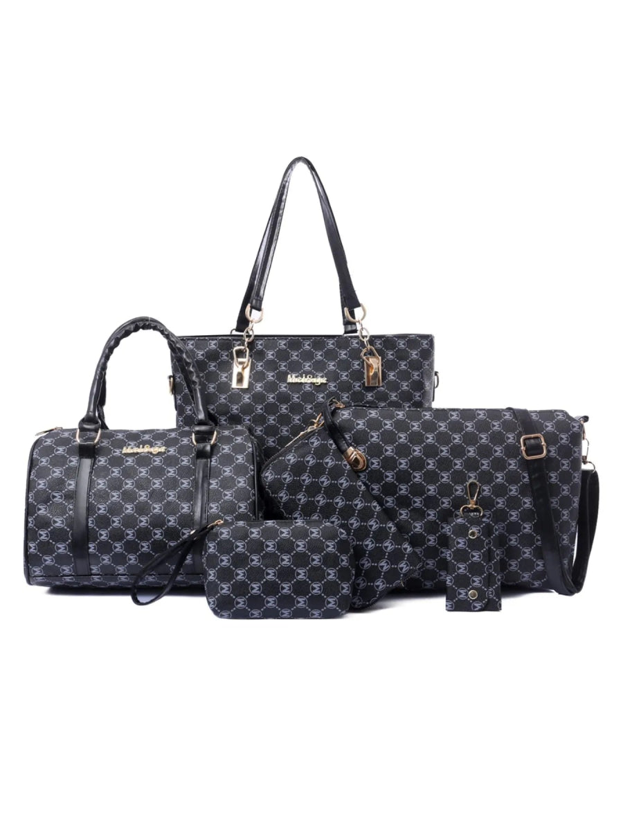 Diamond Pattern 6 - Piece Bag Set - Topezmart