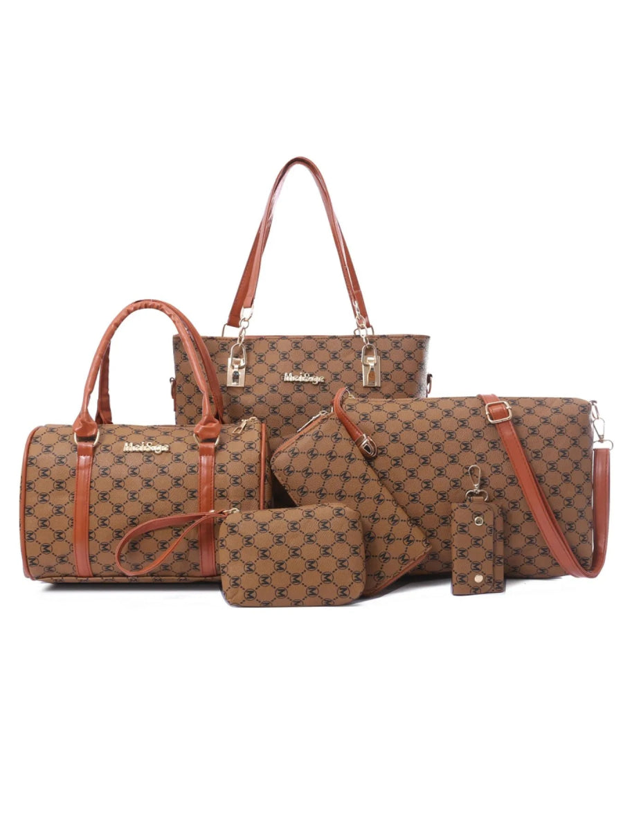 Diamond Pattern 6 - Piece Bag Set - Topezmart