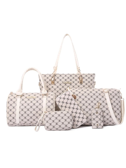 Diamond Pattern 6 - Piece Bag Set - Topezmart
