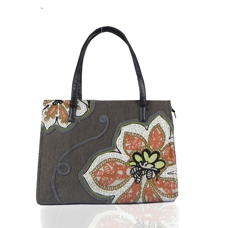 Embroidered Handbag For Women With Large Capacity - Topezmart