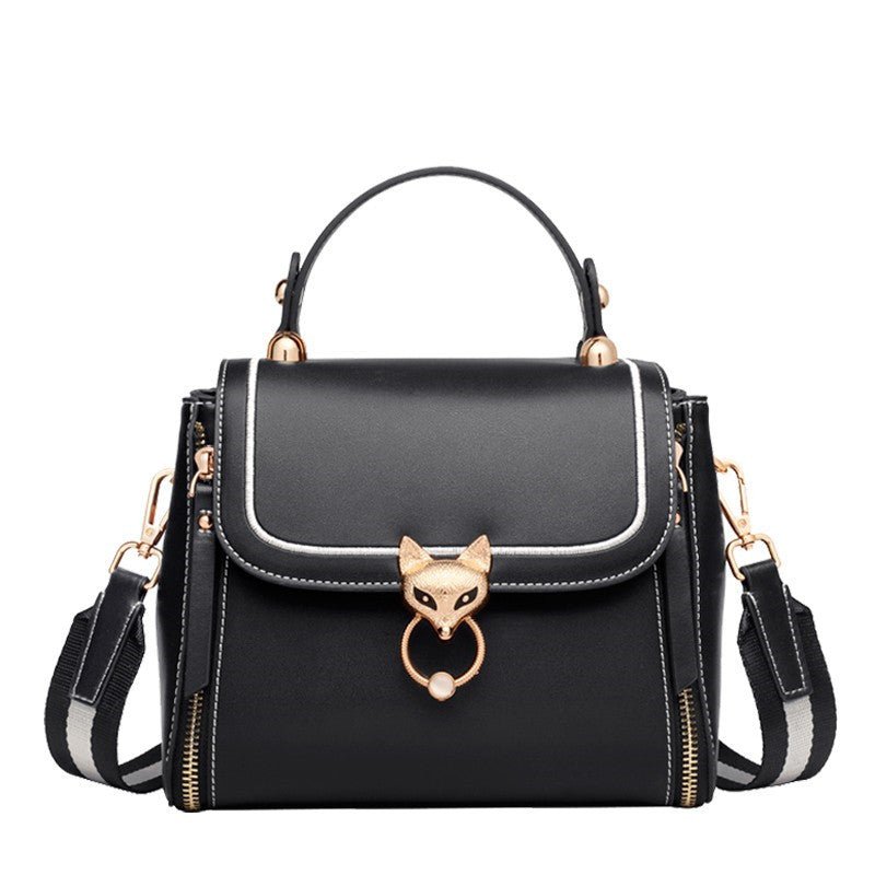Fashion Lady Handbag Women Chic Shoulder Purse Female Split Leather Stylish Crossbody Bags Large Capacity - Topezmart
