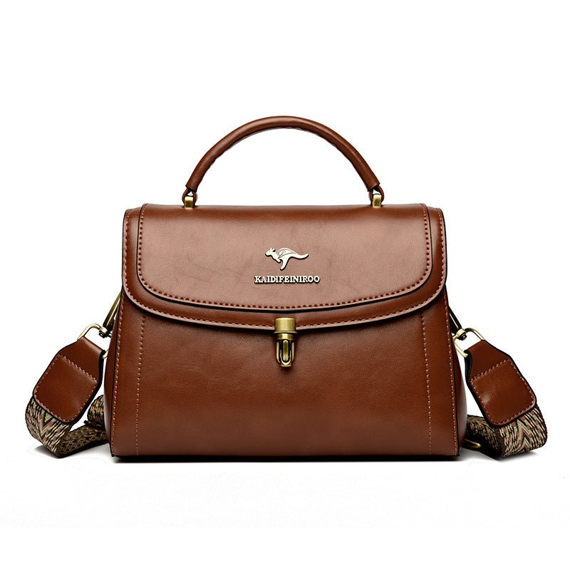 Fashionable Women's Textured Crossbody Handbag - Topezmart