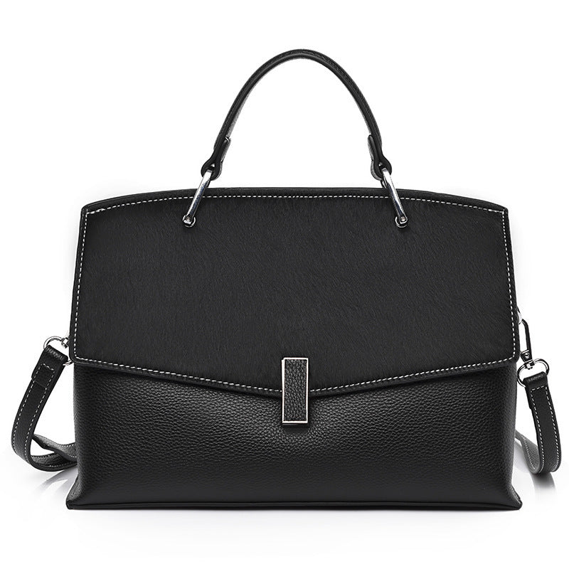 Genuine Leather Bag Women Simple Large - capacity Ladies Handbag - Topezmart