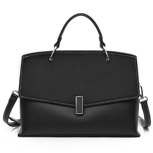 Genuine Leather Bag Women Simple Large - capacity Ladies Handbag - Topezmart